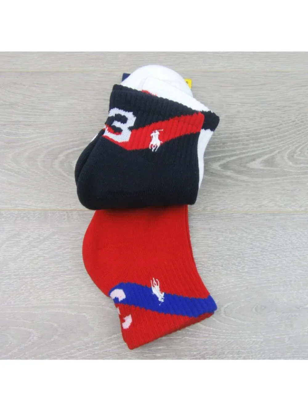 Polo Ralph Lauren Performance Half Cushion Socks Men's Size 6-12.5 (3 PAIRS) NEW